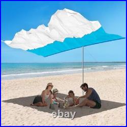 Beach Shade Canopy UPF 50+ Portable Wind Sail for Outdoor Beach Self Adjusts