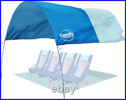 Beach Sun Shade, The Ultimate Wind-Resistant Canopy, Offers 150 Sq. Ft. Of Shade Beach Sun Shade, The Ultimate Wind-Resistant Canopy, Offers 150 Sq. Ft. Of Shade