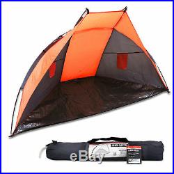Beach Tent Rain & Sun Uv Protection Shade Festival Shelter Camping Fishing W Bag