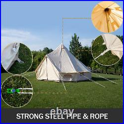 Bell Yurt 7m Dia. Cotton Canvas Tent Glamping Wall With Stove