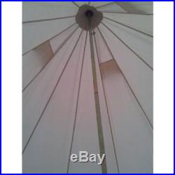 Bell tent 4 Meter 4M Zipped-in-Groundsheet 8 person bell tent from uk USED tent