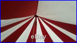 Bell tent 5 Meter 5M, 400-Ultimate ZIG Zipped-in-Groundsheet 10 person RED Tent