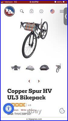Big Agnes Copper Spur HV UL3 Bikepack Tent 3-Person 3-Season Gray/Silver