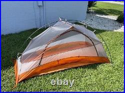 Big Agnes Copper Spur UL 1 Tent Orange Gray Backpacking Camping READ, REPAIRED
