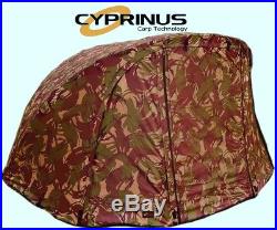 Brand New Cyprinus CAMO4 Compact 1 Man Camo Carp Fishing Bivvy & Over Wrap COMBO