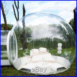 Bubble Tent Inflatable Transparent Clear Dome Outdoor Lawn Camping Blower Kit F5
