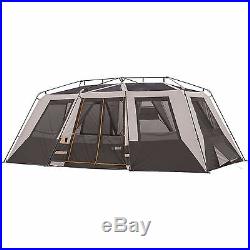 Bushnell 12 Person 3 Room Instant Cabin Trail Large Tent Camping Hiking Easy Set