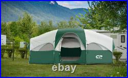 CAMPROS Tent-8-Person-Camping-Tents, Waterproof Windproof Family Tent Dark Green