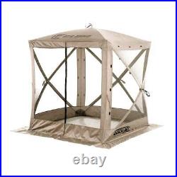 CLAM Quick-Set 6 x 6 Ft Traveler Portable Outdoor Camp Shelter with 3 Wind Panels