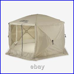 CLAM Quick-Set 6 x 6 Ft Traveler Portable Outdoor Camp Shelter with 3 Wind Panels