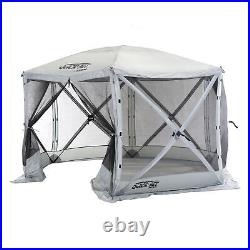 CLAM Quick-Set Escape 11.5 x 11.5 Ft Portable Outdoor Camping Shelter, Gray