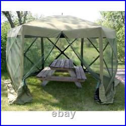 CLAM Quick-Set Escape Portable Outdoor Gazebo Canopy Shelter and 3 Wind Panels
