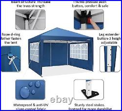 COBIZI 10x10ft Folding Pop Up Portable Canopy Tent Waterproof Picnic Outdoor USA