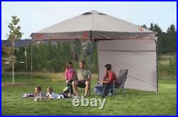 COLEMAN 10' X 10' INSTANT CANOPY Sun Shelter with Shade Wall Gray
