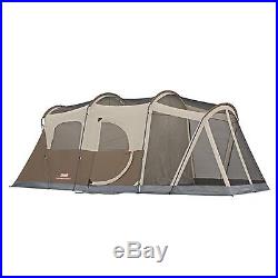COLEMAN WeatherMaster WeatherTec 6 Person Family Camping Tent with Screened Room