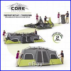 CORE Instant Cabin Screened12 Person Hinged Door Tent Waterproof new