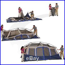 Cabin Camping Tent 10 Person Instant 2 Room Outdoor Family Hiking Travel Shelter