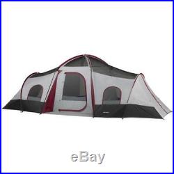 Cabin Tent 10 Person Instant 3 Room Family Ozark Trail Outdoor Camping Vacation