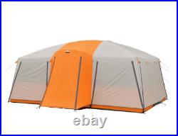 Camp Valley Core 12 Person Large Family Cabin Polyester Orange Tent New