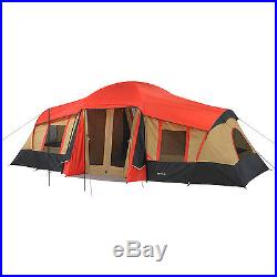 Camping Cabin Tent 10 Person 3 Room Dome Outdoor Large Hiking Gear Equipment NEW