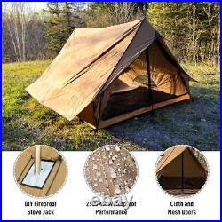 Camping Hot Tent Stove Tent Wall Tent, CHALET 70 Pro Portable Cabin Tent with