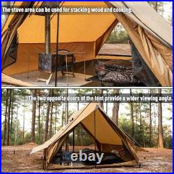 Camping Hot Tent Stove Tent Wall Tent, CHALET 70 Pro Portable Cabin Tent with