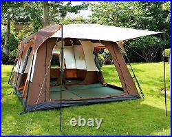 Camping Outdoor tent Water Proof 2 Room 1 Living Room 6-12 People