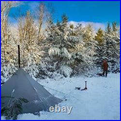 Camping Survival Hunting Winter Chimney Tent Teepee Pyramid Outdoor Ultralight