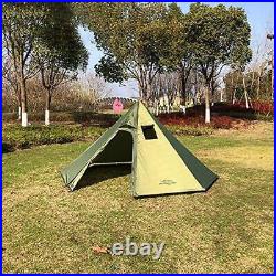 Camping Tent 3 Person Fire Retardant Stove Jack for Flue Pipes Tipi Hot Shelter