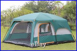 Camping Tent 6-12 Person Outdoor 2 Room Family Fast Pitch Cabin Carry Bag