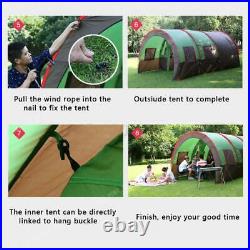 Camping Tent 8-10 Person Instant Family Outdoor Double Layer Tent Waterproof DHL