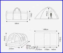 Camping Tent 8-10 Person Instant Family Outdoor Double Layer Tent Waterproof DHL