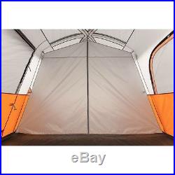 Camping Tent 8-Person Instant Waterproof 2 Rooms Family Cabin Shelter Stakes