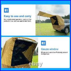 Camping Tent Car Trunk Tent Sunshade Rainproof Rear Tent Outdoor Multifunctional