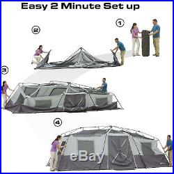 Camping Tent Ozark Trail 20' x 10' x 80 Instant Cabin Tent, Sleeps 12