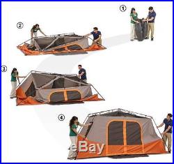 Camping Tents 8 Person Big Ozark For Outdoor Family Instant Cabin 2 Room Pop Up