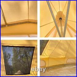 Camping Wall Tent with Stove Jack Spacious Versatile House Glamping Yurts Tent