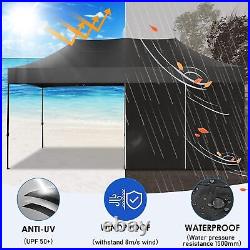 Canopy 10x20 Heavy Duty Pop UP Wedding Party Tent Waterproof Gazebo Anti-UV Best