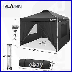 Canopy Pop Up Tent 10'X10' Waterproof Instant Folding Gazebo Canopy UPF50+ Pro#