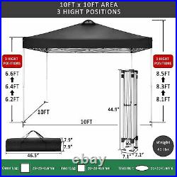 Canopy Tent Beach Portable Canopy with Air Vent, 4 Removable Sides Sandbags Pro