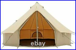 Canvas Bell Tent 3M Waterproof Glamping & Family Camping Regatta Tent