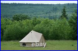 Canvas Bell Tent 3M Waterproof Glamping Hunting & Family Camping Regatta Tent