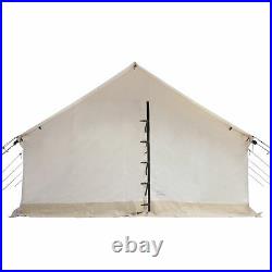 Canvas Wall Tent 10'x12' complete Bundle, Fire Water Repellent, 4 Season Camping