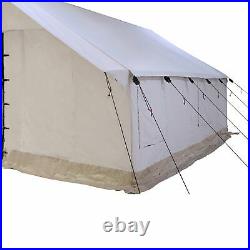 Canvas Wall Tent 10'x12' complete Bundle, Fire Water Repellent, 4 Season Camping