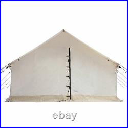 Canvas Wall Tent 10'x12' complete Bundle, Waterproof, 4 Season for Camping
