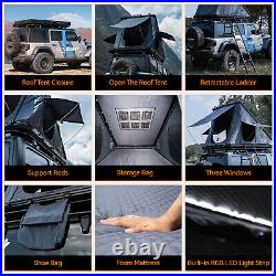 Car Roof Top Tent Hard Shell Universal for Truck SUV Camping Travel With Ladder