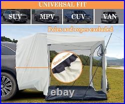 Car Screen Tent Universal SUV Tailgate Netting Room with Floor for Hatchback Van