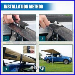 Car Side Awning Roof Tent Waterproof Sun Shelter withLED Light For Jeep/SUV/Truck