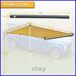Car Side Awning SUV Truck Rooftop Tent Sunshade Outdoor Sports Camping 6.6x8.2ft