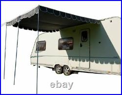 Caravan Awning Canopy Vintage Retro Style Sun Shade OLPRO Charcoal